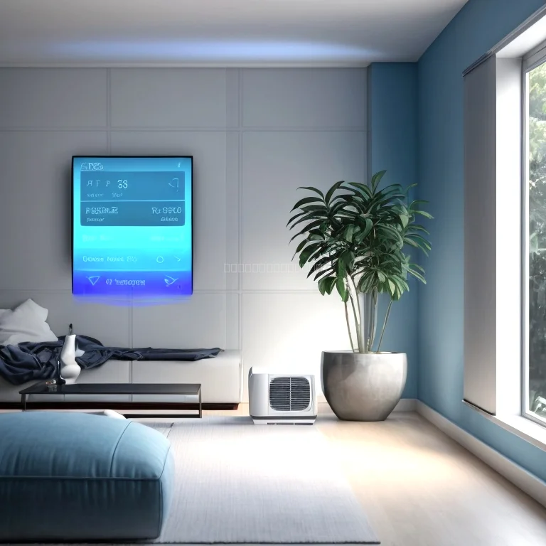 SmartAirAI Klimaanlage in modernem Interieur